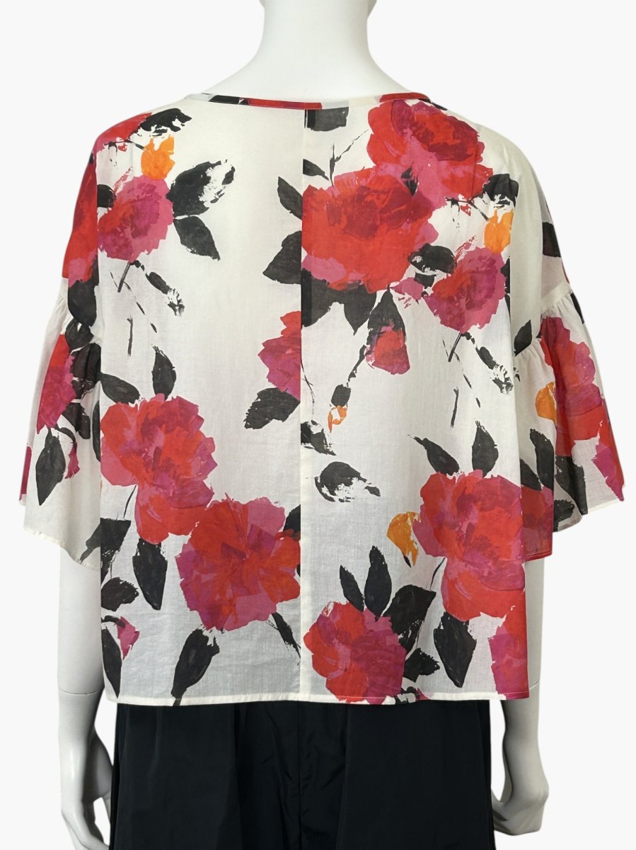 画像3: ユイルローズプリント　ブラウス (3)