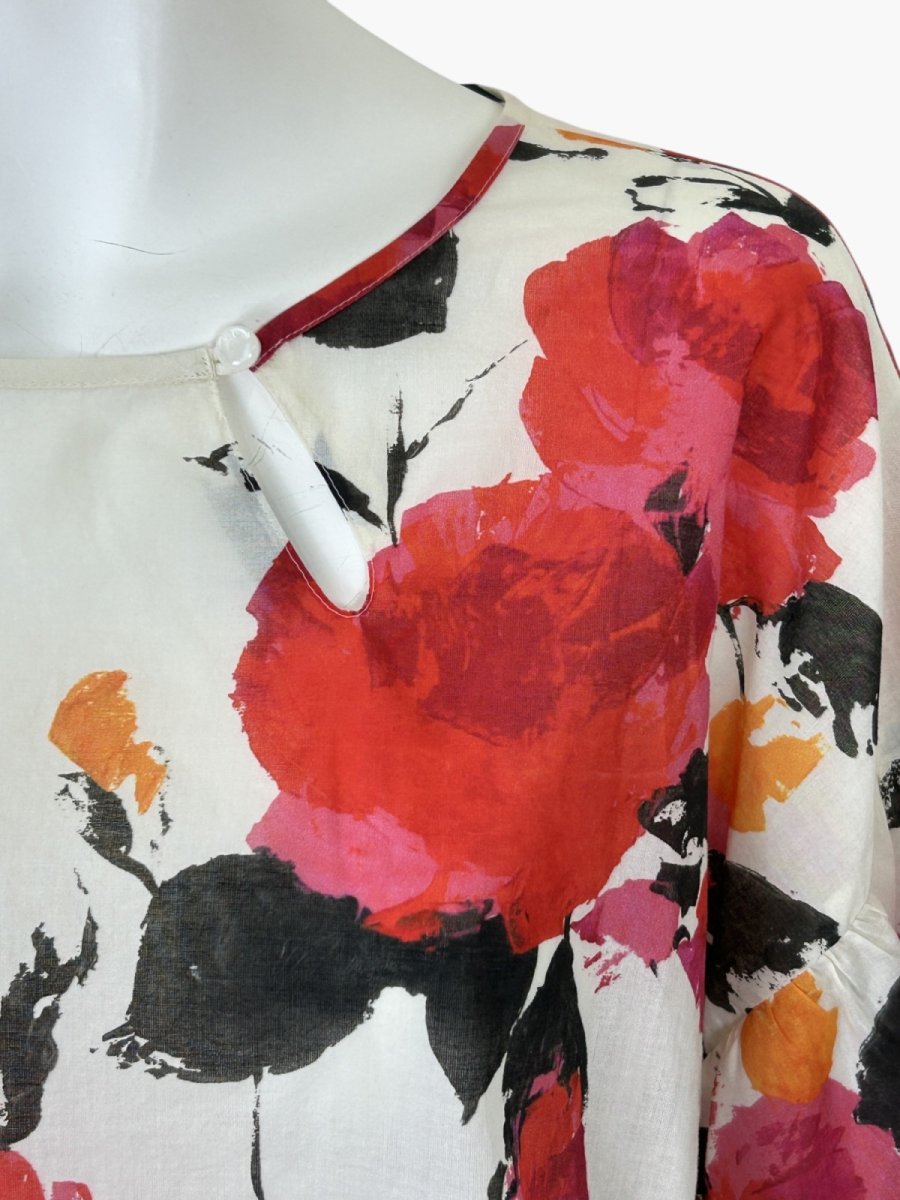 画像4: ユイルローズプリント　ブラウス (4)