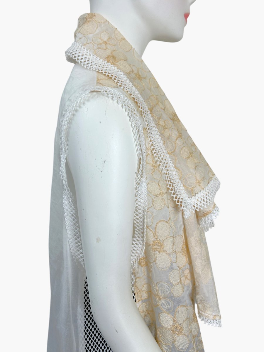 画像5: スワリーフラワーエンブ　ベスト  (5)