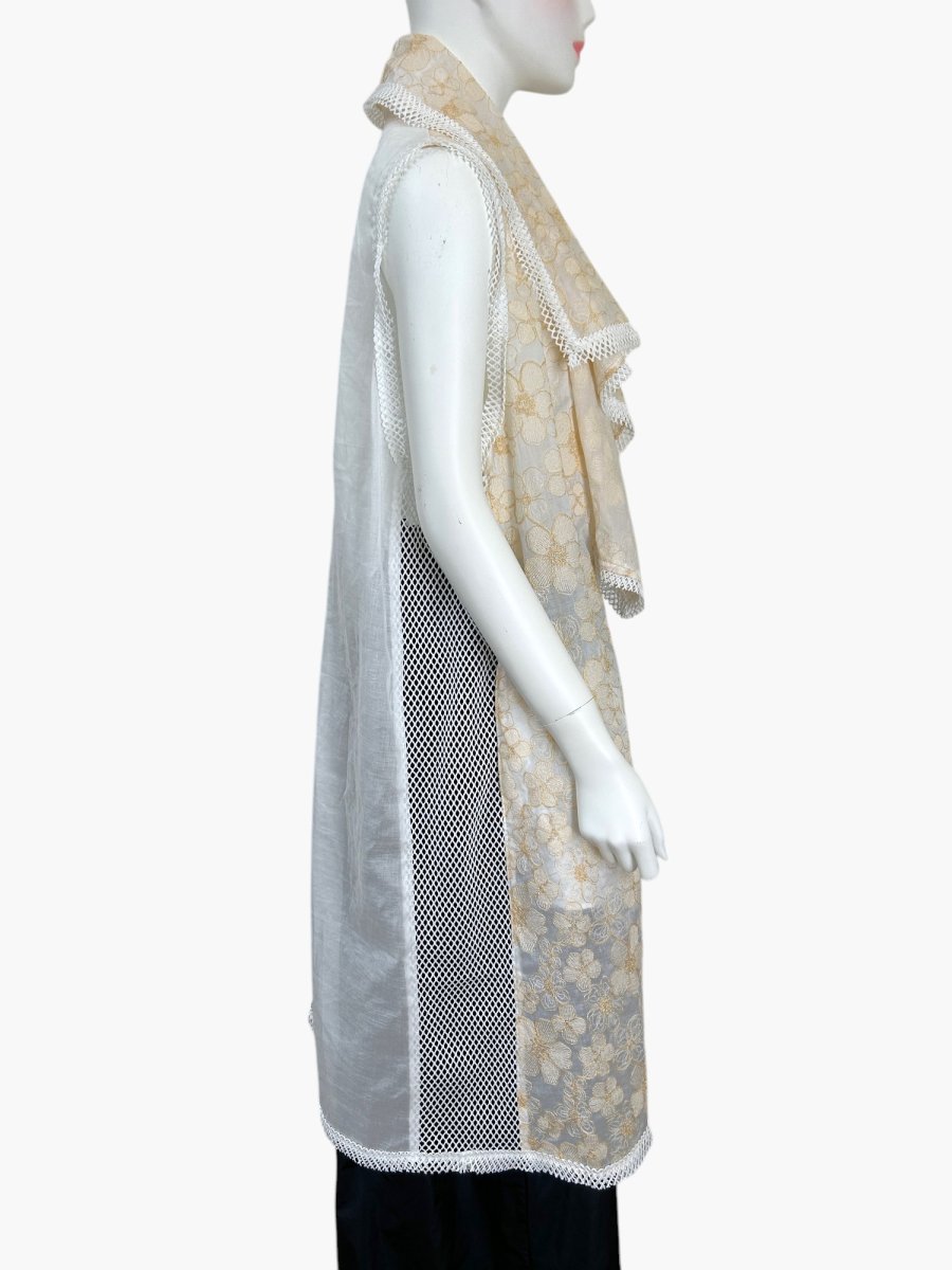 画像2: スワリーフラワーエンブ　ベスト  (2)