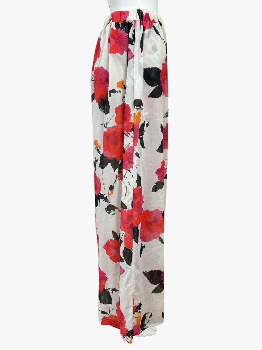 画像2: ユイルローズプリント　パンツ  (2)