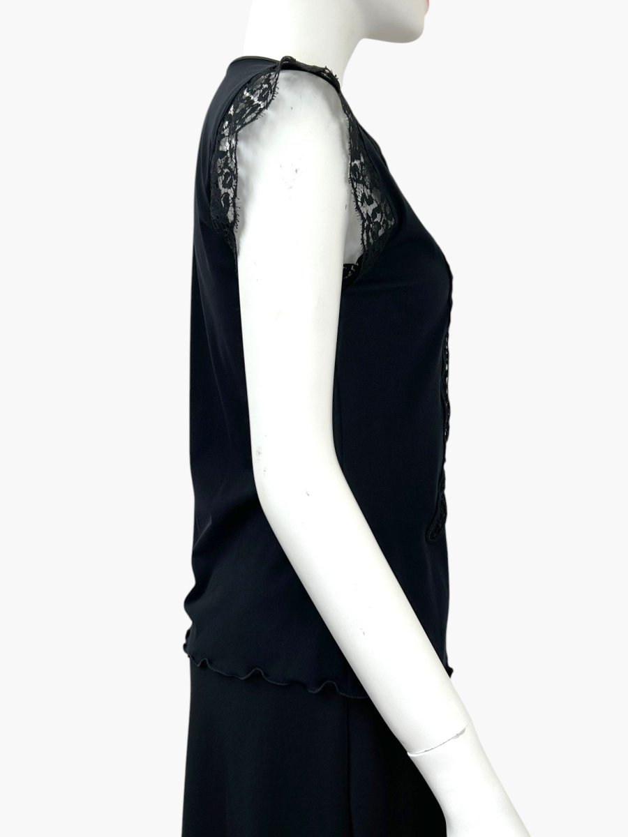 画像2: パウダリーチュール レースカットソー  (2)