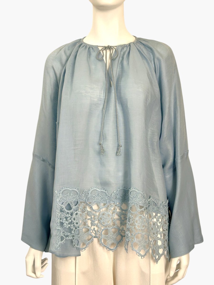 画像9: ハンカチリネン　ブラウス  (9)