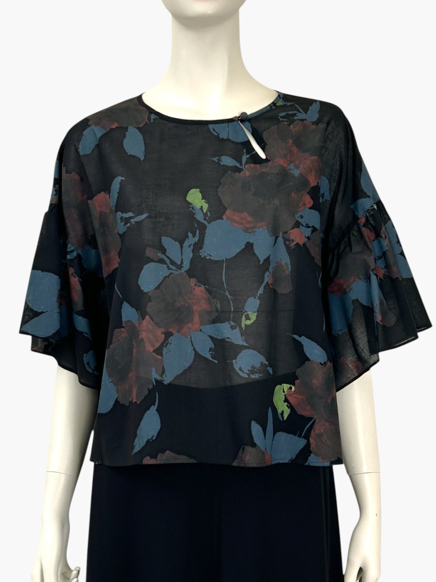 画像7: ユイルローズプリント　ブラウス (7)