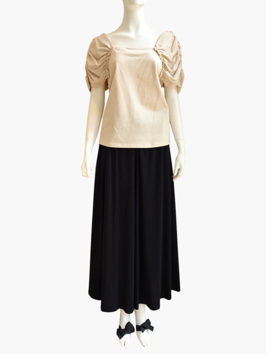 画像9: コーマ天竺　ギャザースリーブ (9)