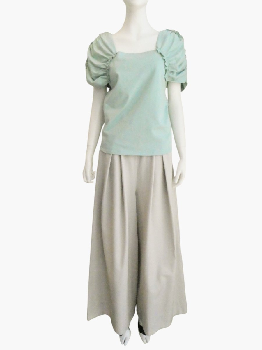 画像5: コーマ天竺　ギャザースリーブ (5)