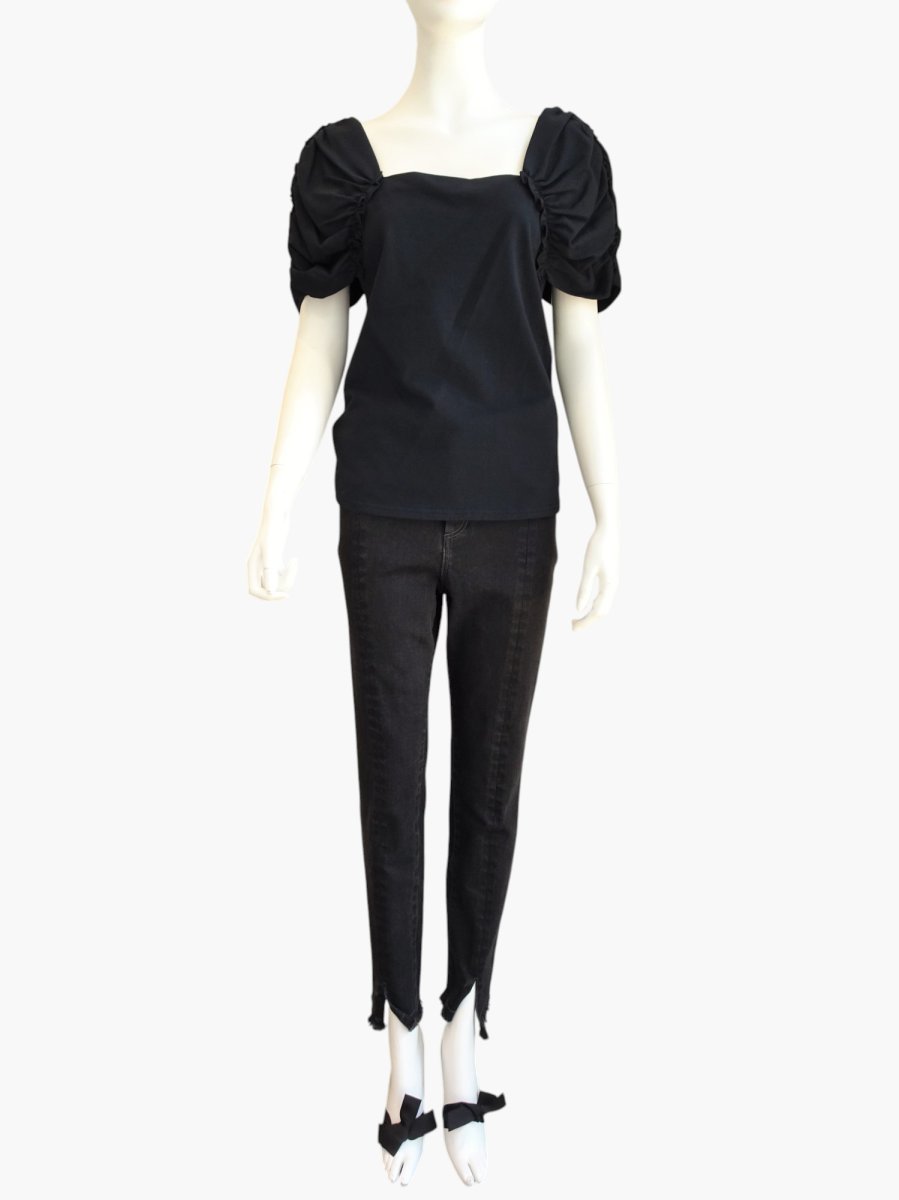 画像13: コーマ天竺　ギャザースリーブ (13)