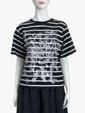 画像1: ホイルフラワーTシャツ (1)