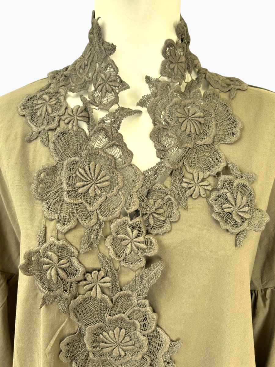 画像17: イージーリネン　ブラウスジャケット  (17)