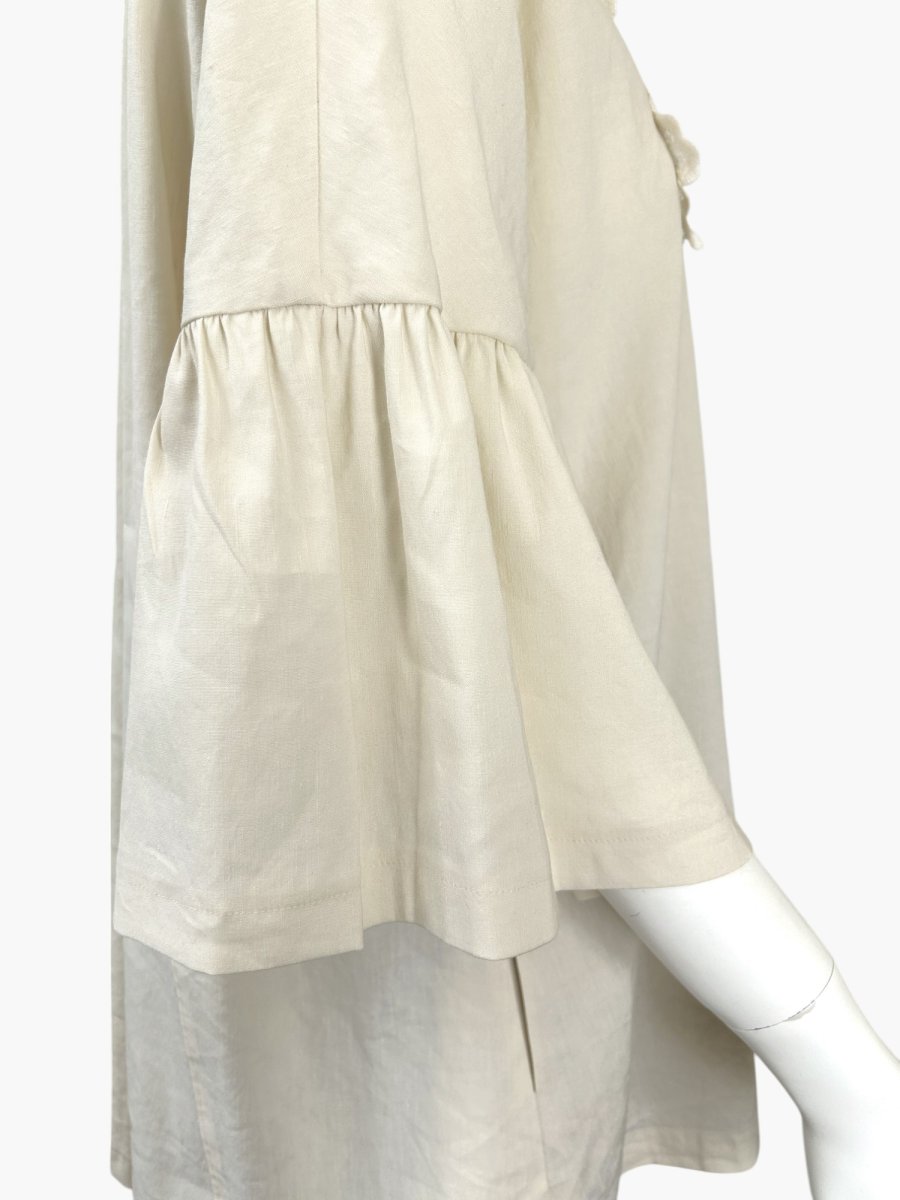 画像14: イージーリネン　ブラウスジャケット  (14)