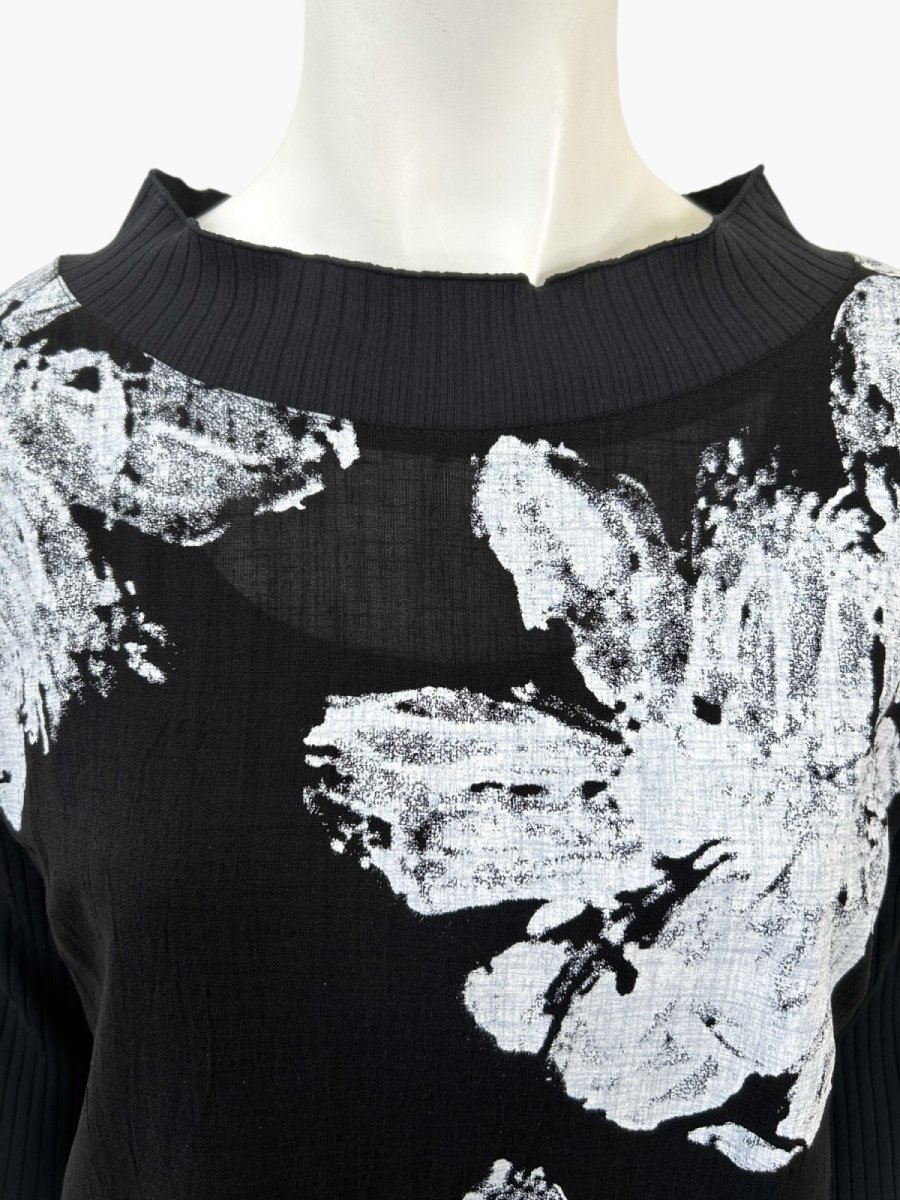 画像2: ホイップフラワープリント ワンピース  (2)