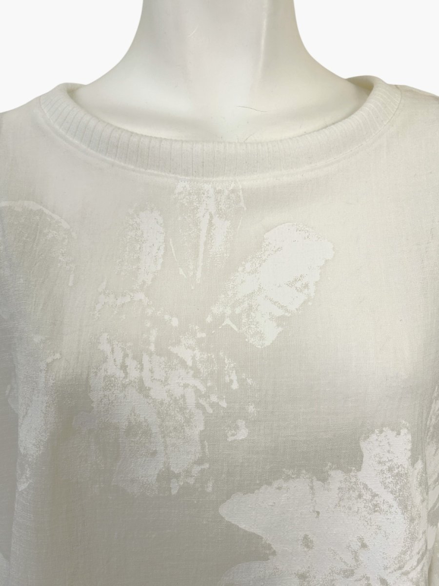 画像10: ホイップフラワープリント チュニックブラウス  (10)