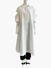 画像1: オーガニックコットンタイプライター　ワンピース (1)