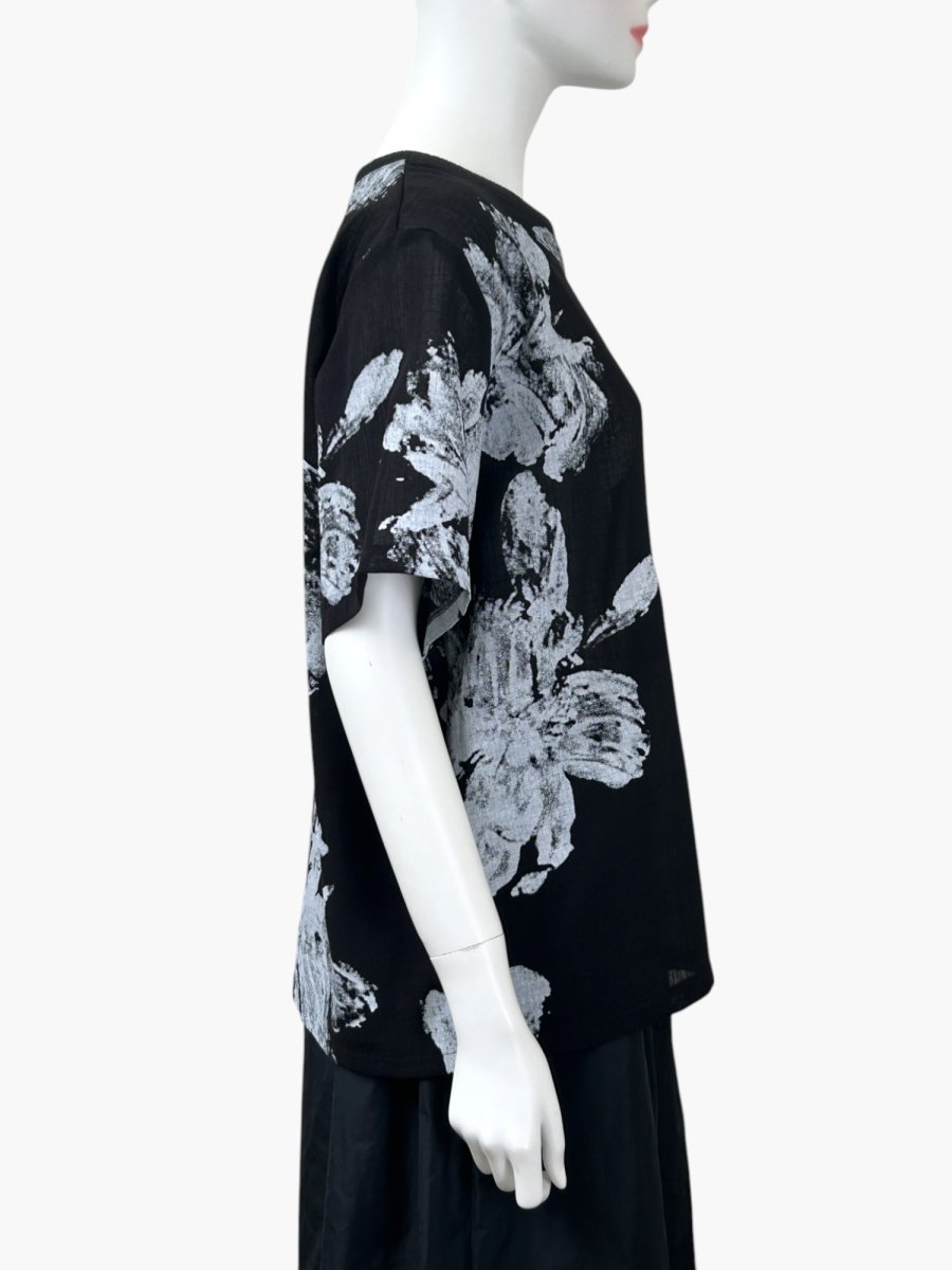 画像10: ホイップフラワープリント ブラウス  (10)