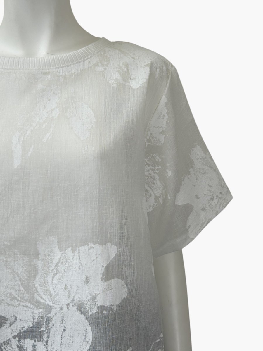 画像4: ホイップフラワープリント ブラウス  (4)