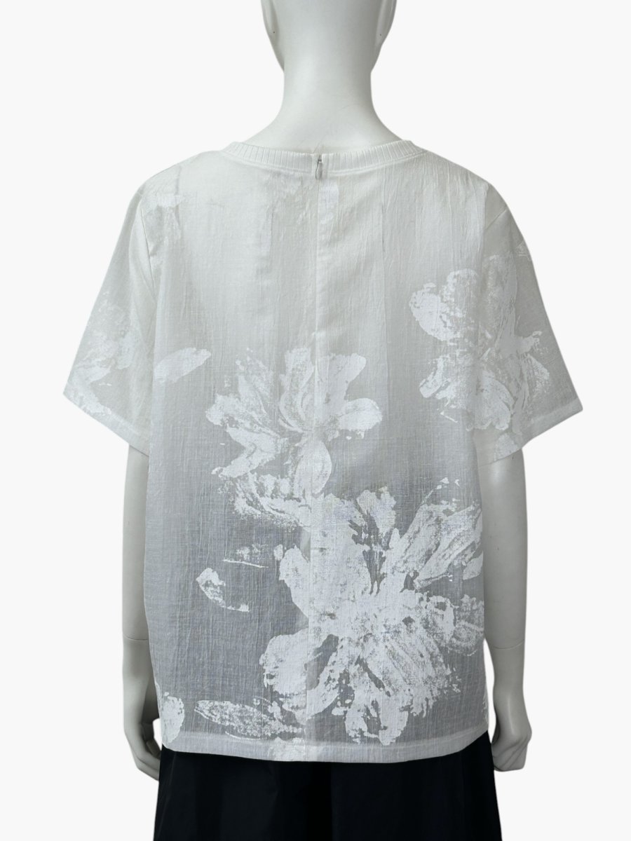 画像3: ホイップフラワープリント ブラウス  (3)