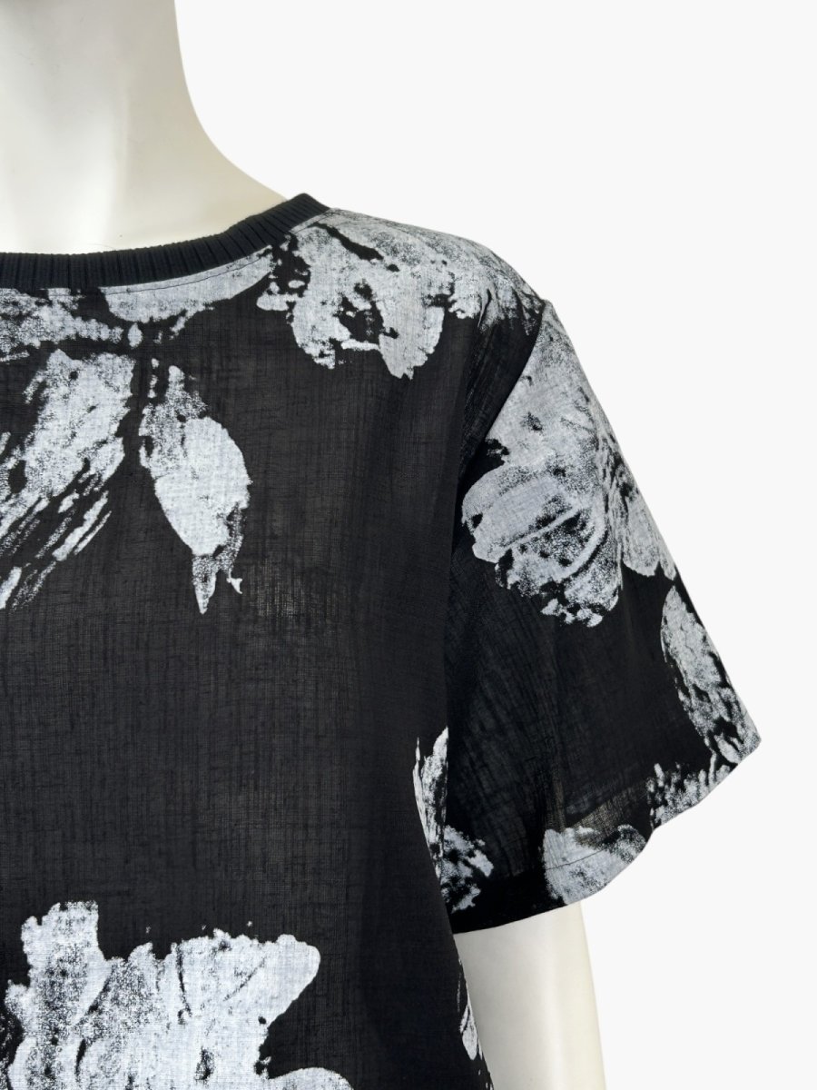 画像12: ホイップフラワープリント ブラウス  (12)