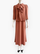 画像4: ポリエステルストレッチポンチ　ワンピース (4)