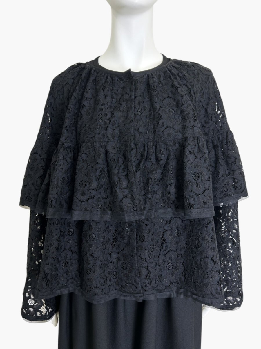 画像10: ラウンドフラワーレース ブラウスジャケット  (10)
