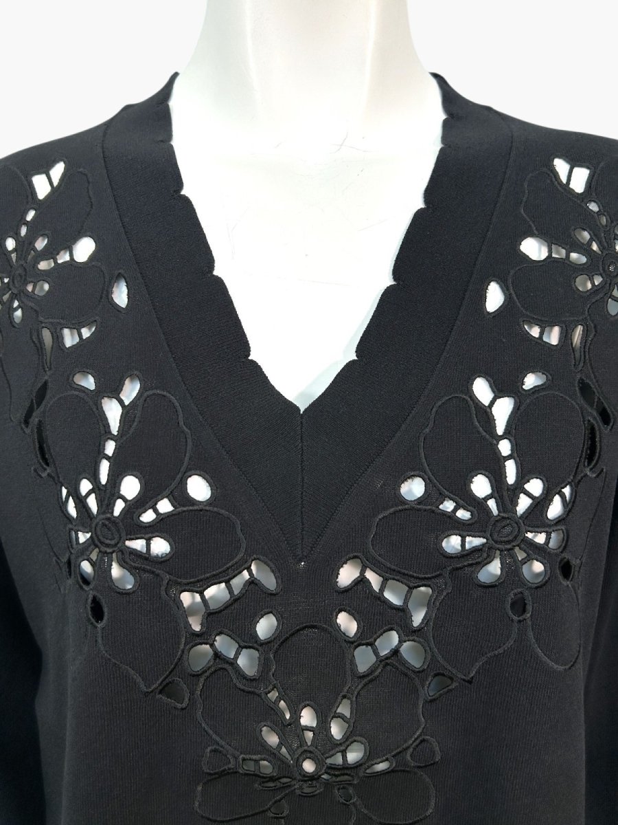 画像11: カットワークフラワーニット プルオーバー  (11)