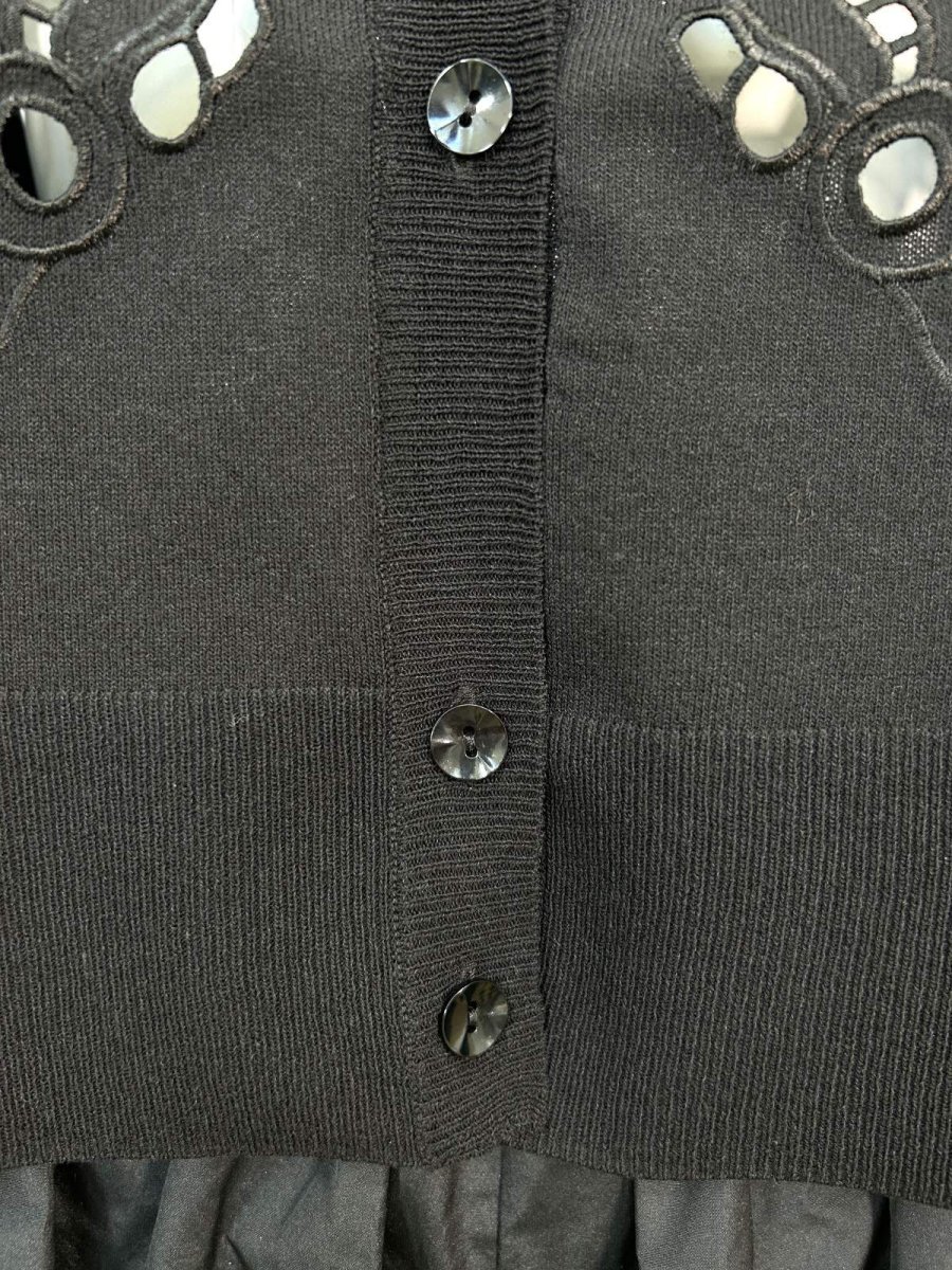 画像11: カットワークフラワーニット カーディガン  (11)