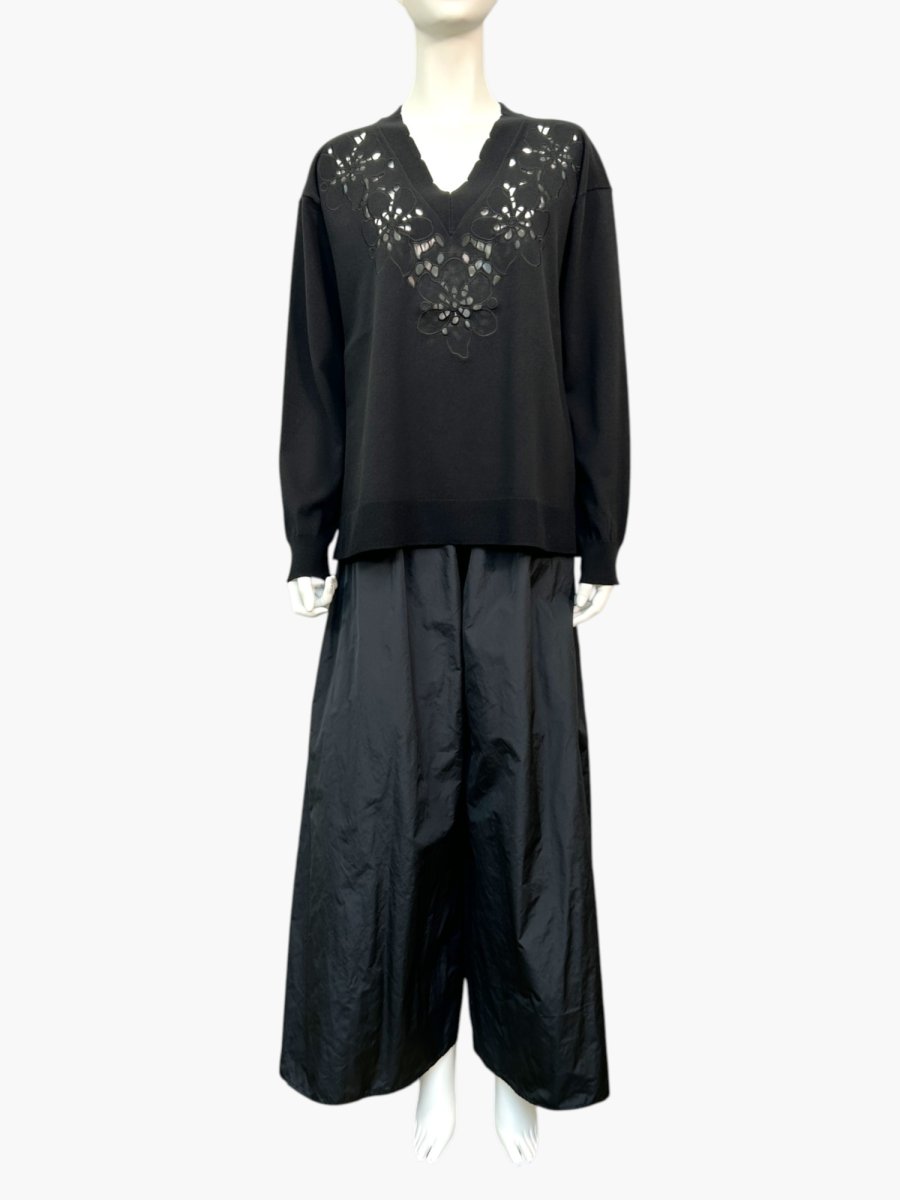 画像13: カットワークフラワーニット プルオーバー  (13)