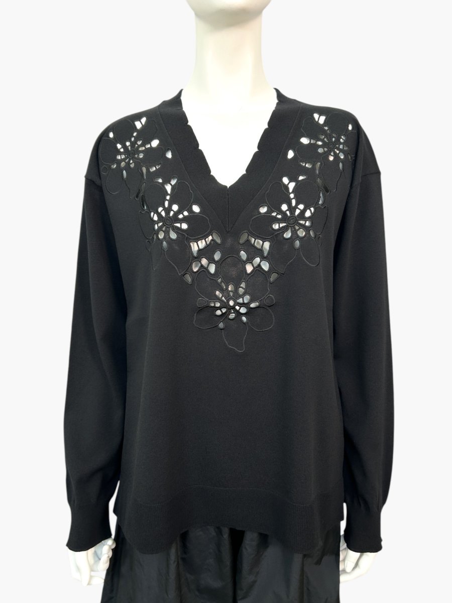 画像8: カットワークフラワーニット プルオーバー  (8)