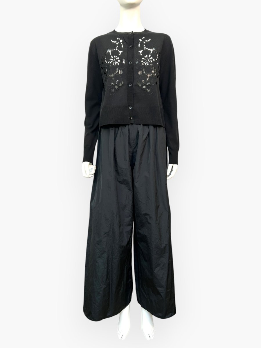 画像13: カットワークフラワーニット カーディガン  (13)