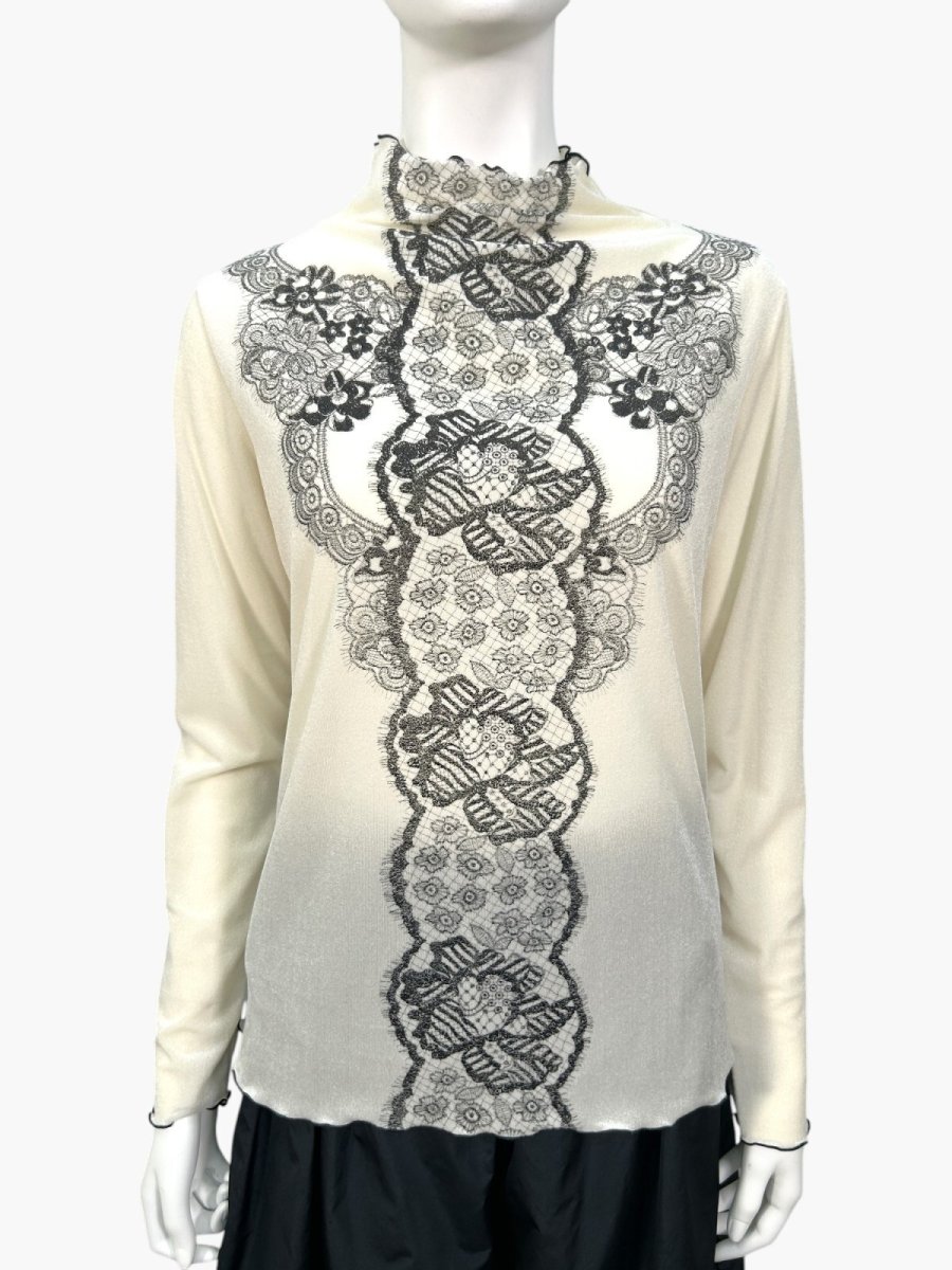 画像8: プリントベロア　スタンドネック  (8)