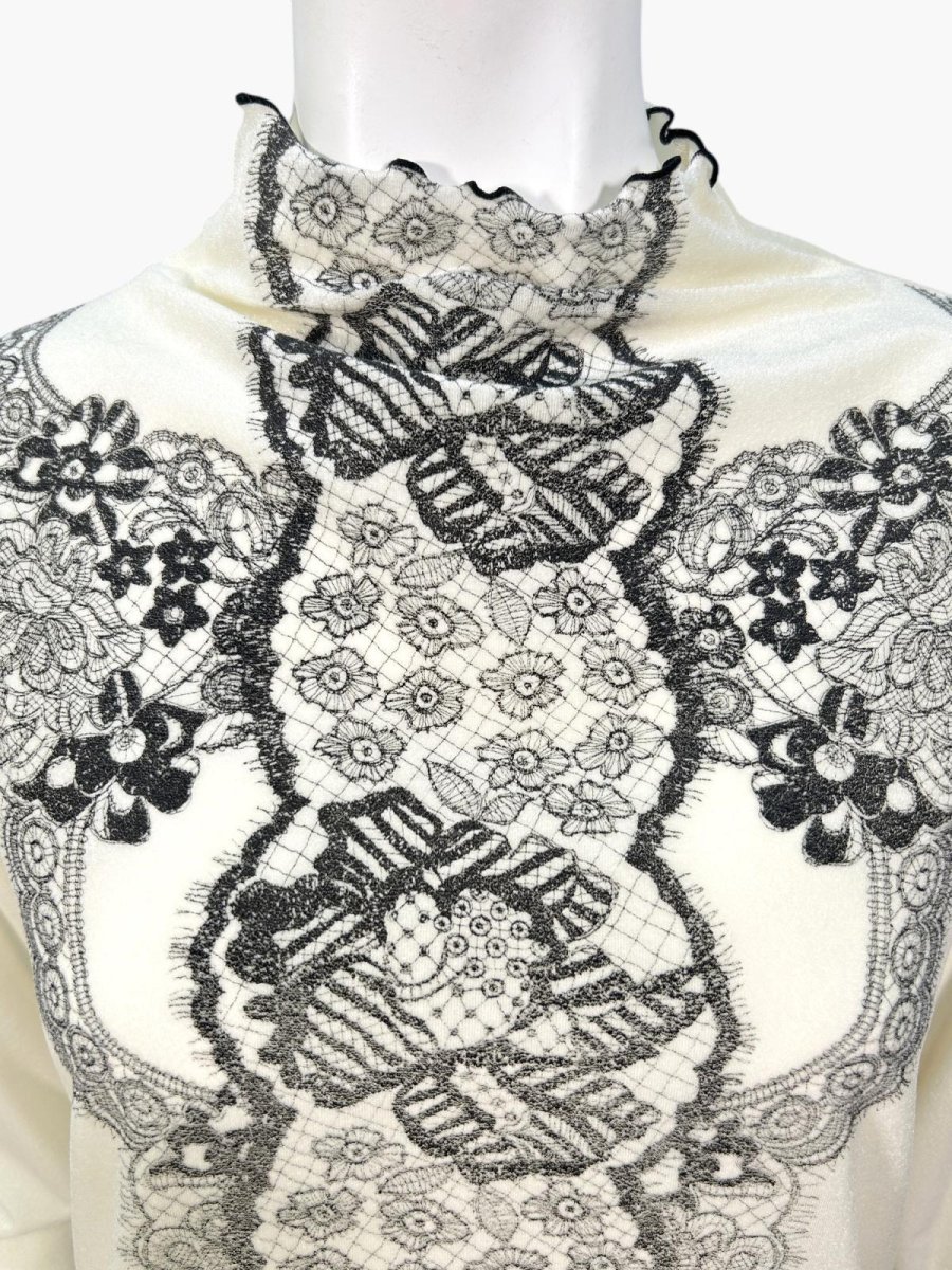 画像11: プリントベロア　スタンドネック  (11)