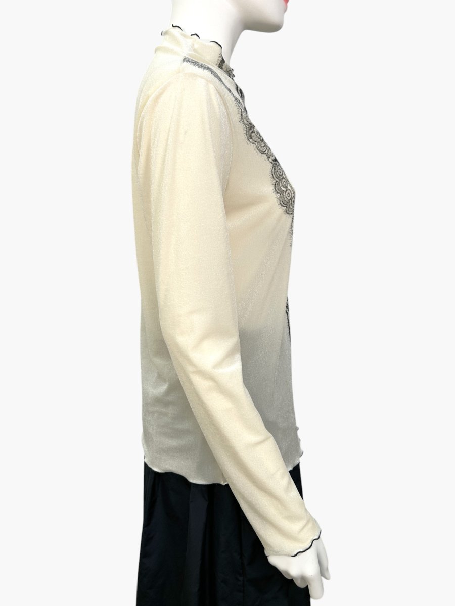 画像9: プリントベロア　スタンドネック  (9)