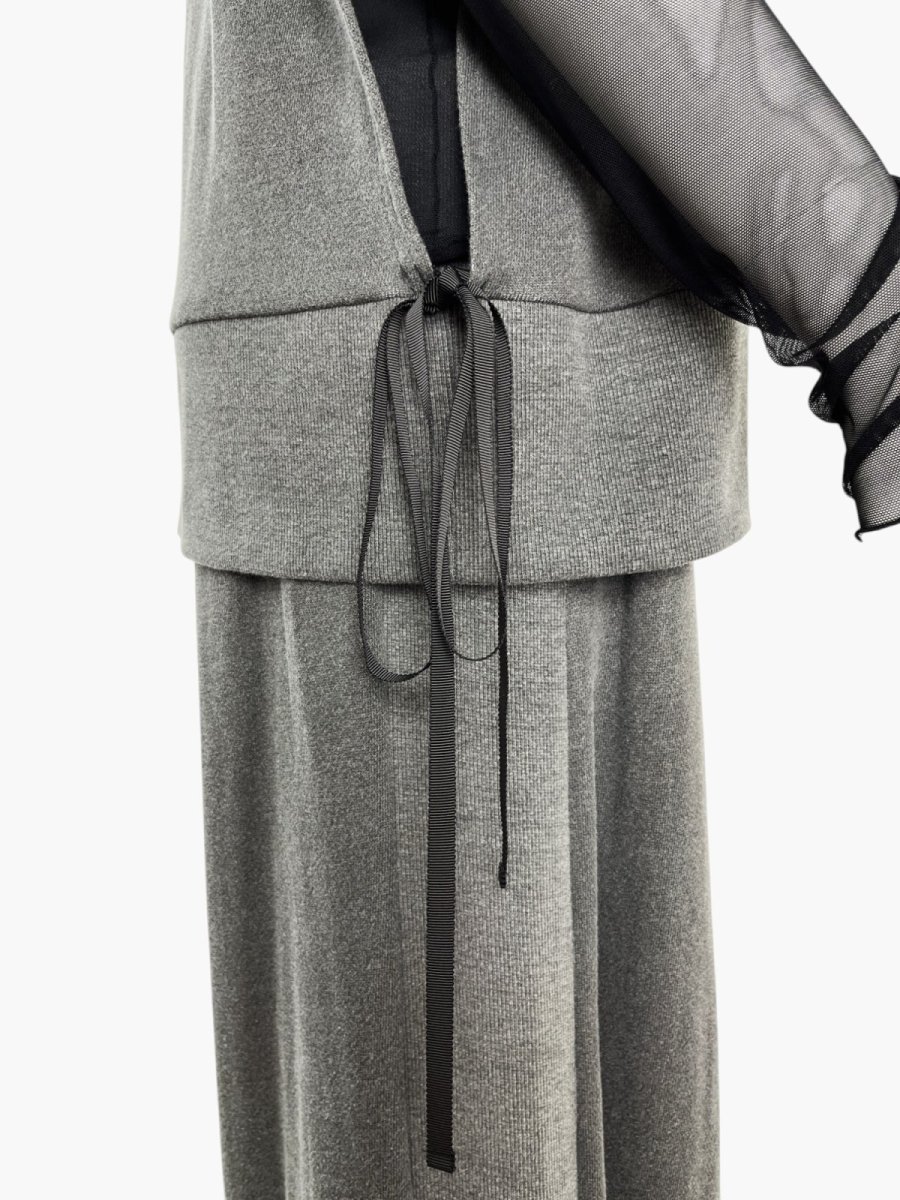 画像12: レトロデニム裏毛　ジレ  (12)