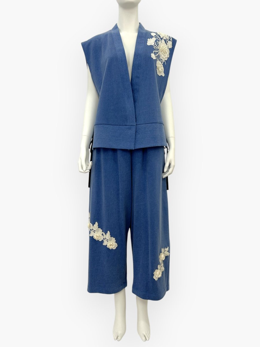 画像6: レトロデニム裏毛　ジレ  (6)