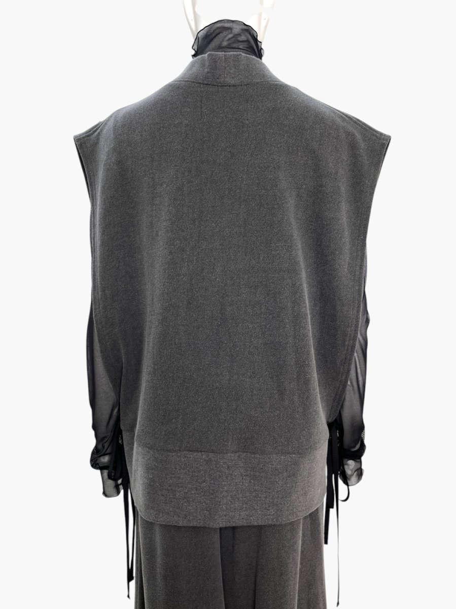 画像10: レトロデニム裏毛　ジレ  (10)