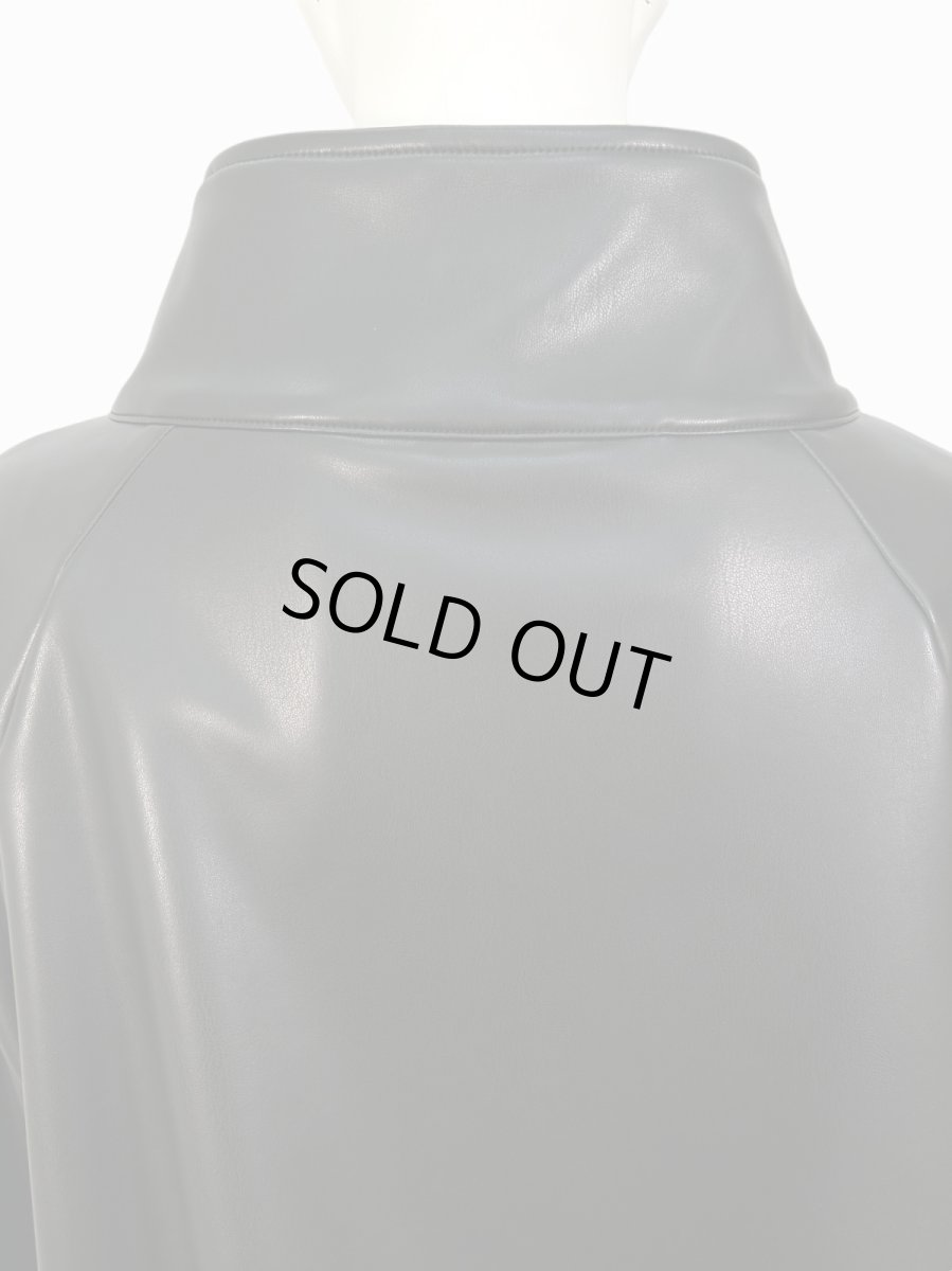 画像12: ＊レザータッチストレッチ ジャケット  (12)