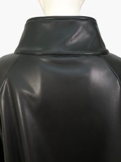 画像12: レザータッチストレッチ　ジャケット (12)