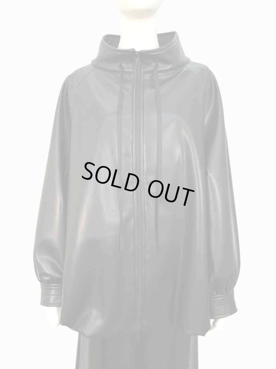 画像6: ＊レザータッチストレッチ ジャケット  (6)