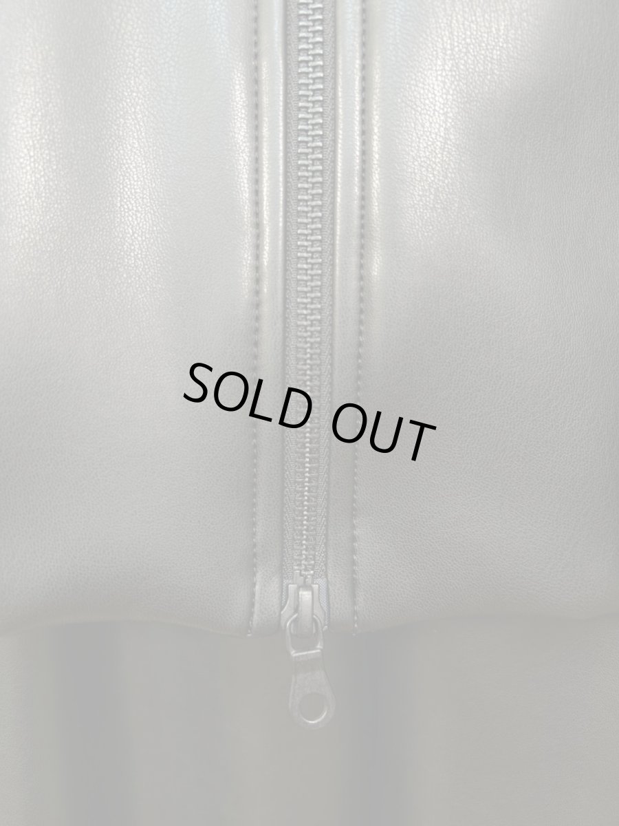 画像10: ＊レザータッチストレッチ ジャケット  (10)