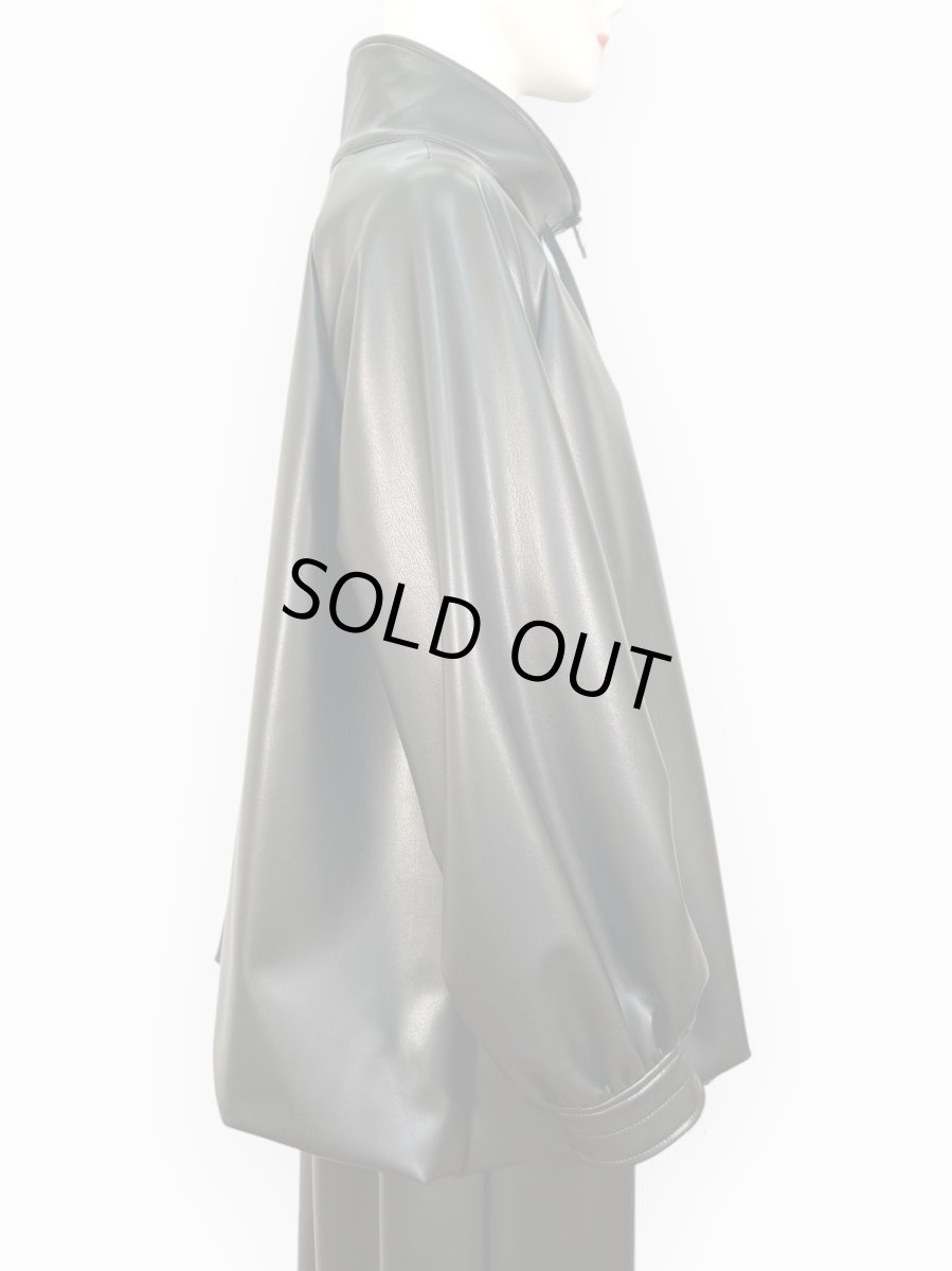 画像7: ＊レザータッチストレッチ ジャケット  (7)