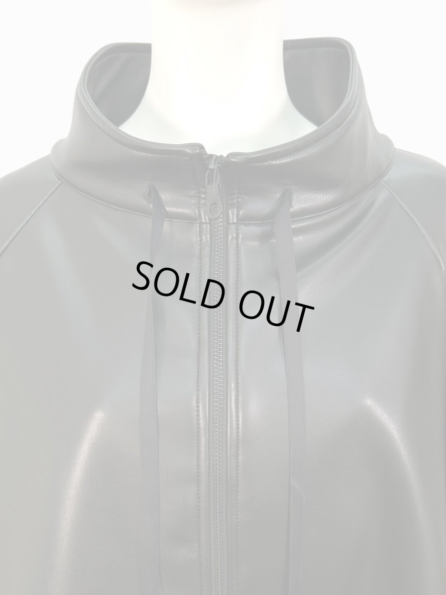 画像9: ＊レザータッチストレッチ ジャケット  (9)