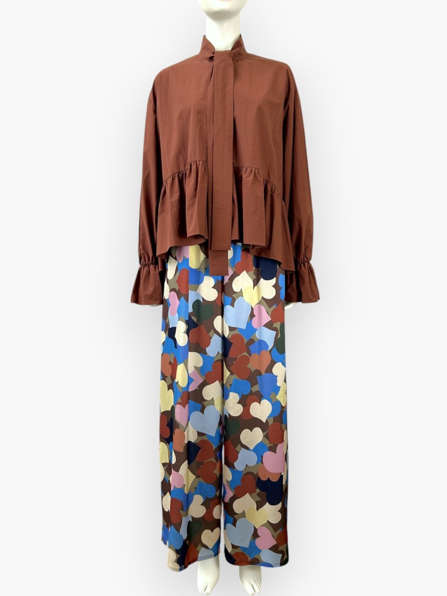 画像5: シルキーコットン ボウタイブラウス  (5)