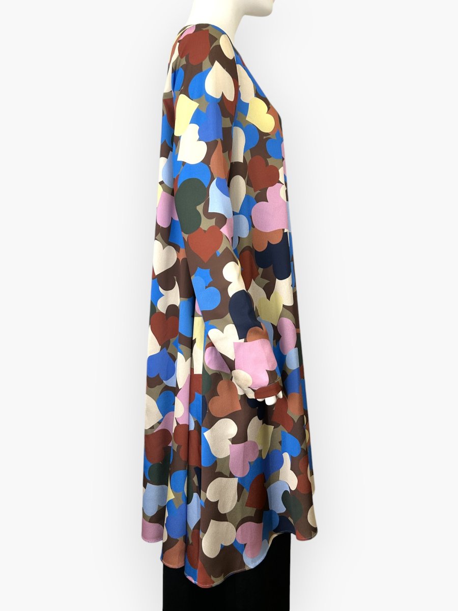 画像2: シェイクハートプリント ワンピース  (2)