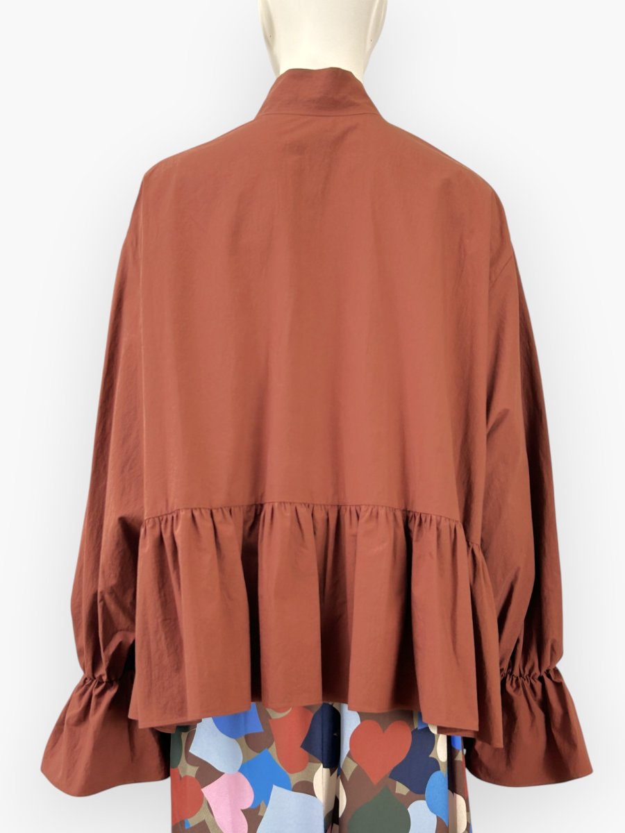 画像3: シルキーコットン ボウタイブラウス  (3)