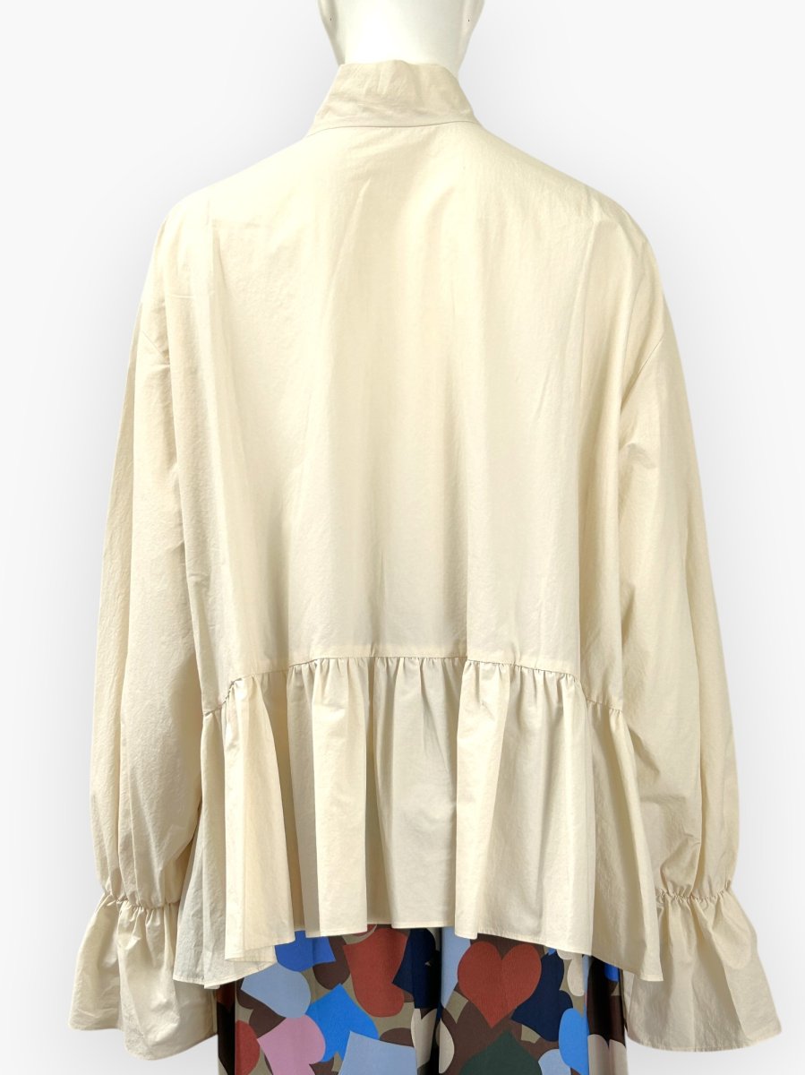 画像8: シルキーコットン ボウタイブラウス  (8)