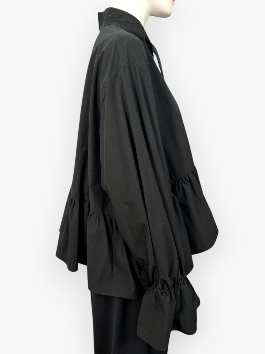 画像15: シルキーコットン ボウタイブラウス  (15)