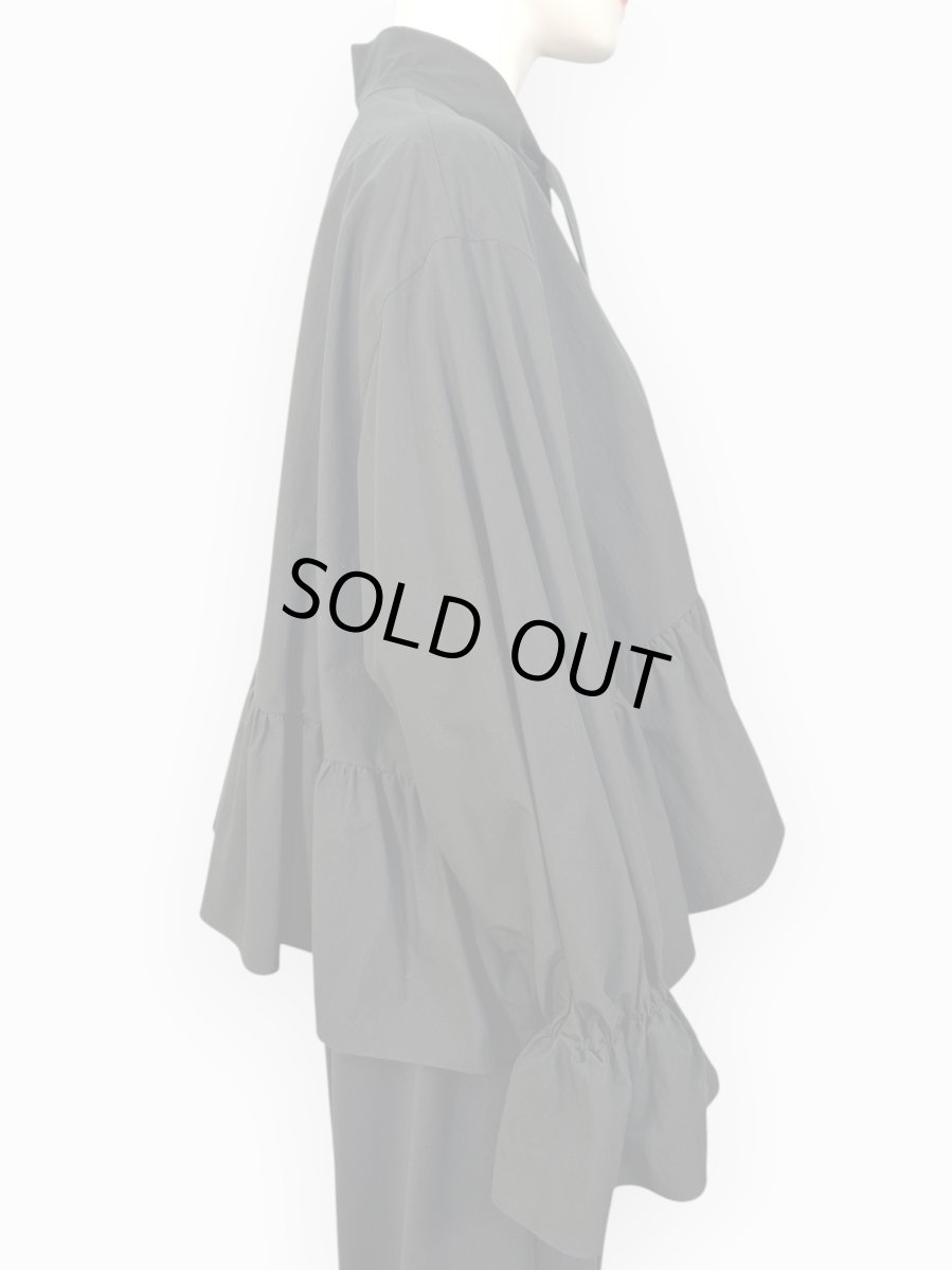 画像2: シルキーコットン　ボウタイブラウス  (2)