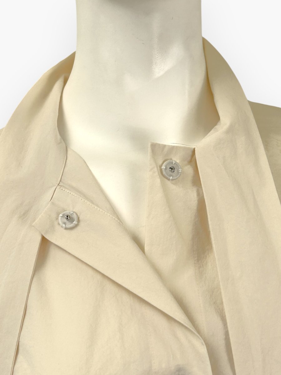 画像10: シルキーコットン ボウタイブラウス  (10)