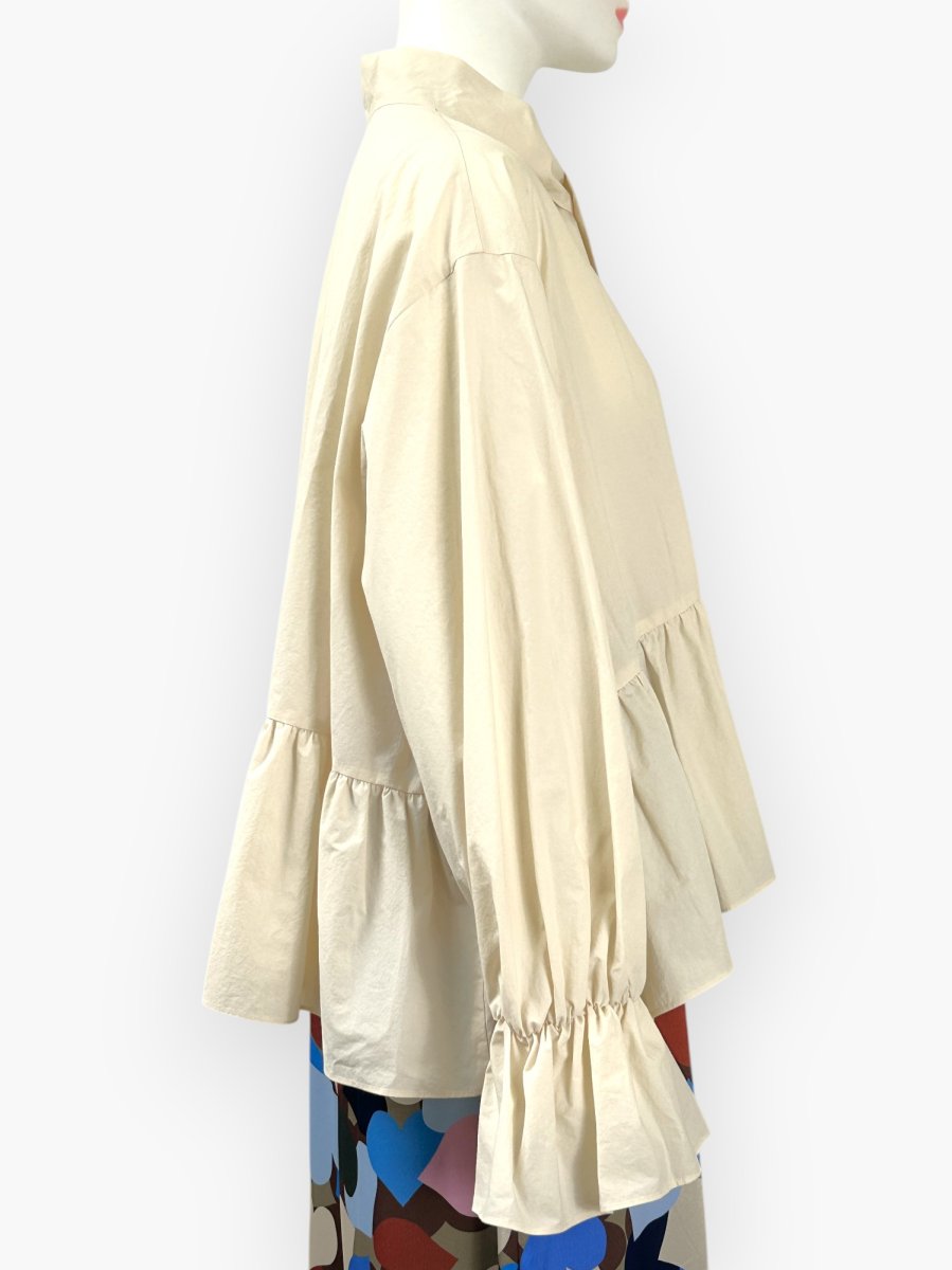 画像7: シルキーコットン ボウタイブラウス  (7)