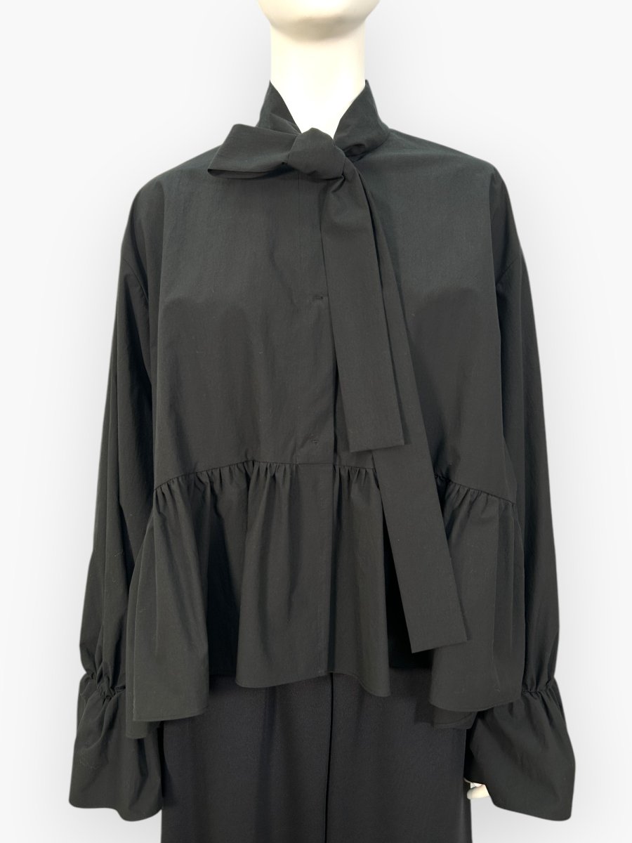 画像17: シルキーコットン ボウタイブラウス  (17)