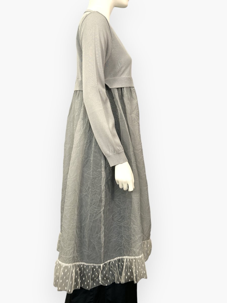 画像2: シアーニット ワンピース  (2)